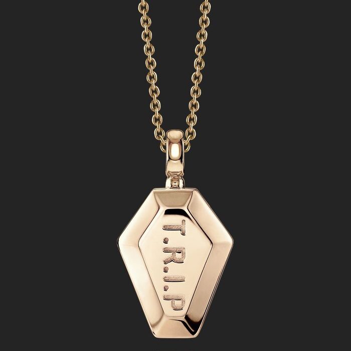 Pocket Coffin Silver / 24KT rose Gold